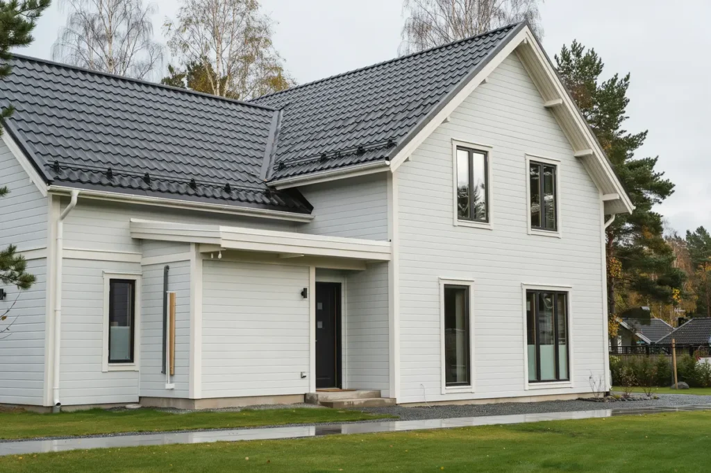 byte av vindskivor och fotpl t p villa i fisks tra nacka